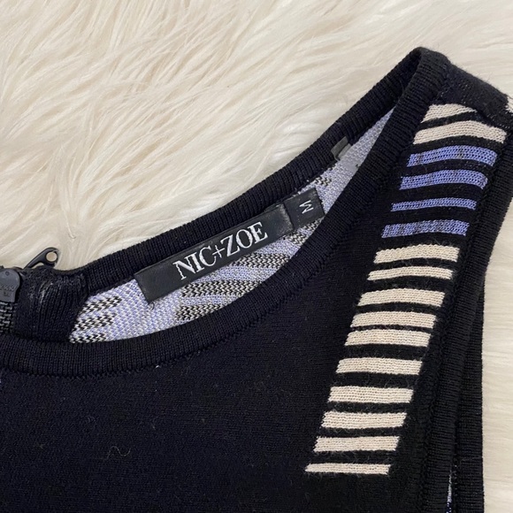 NIC+ZOE Sleeveless Print Knit Fit and Flare Dress - Picture 7 of 8